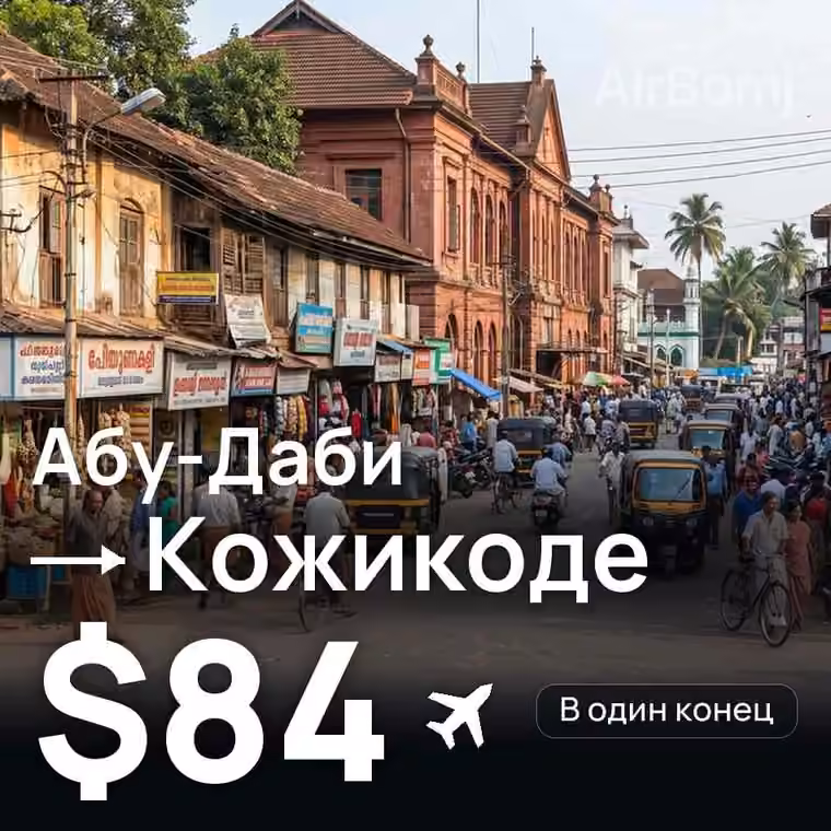 Абу-Даби → Кожикоде за $92