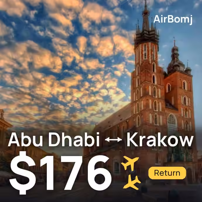 Abu Dhabi → Krakow for $176