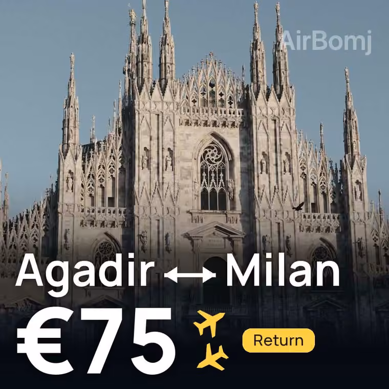 Agadir → Milan for €75
