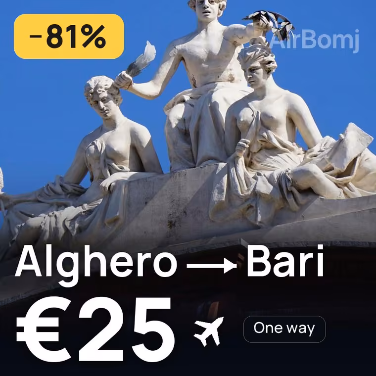 Alghero → Bari for €25
