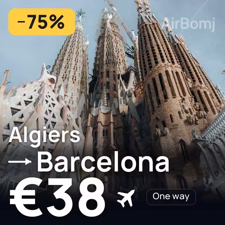 Algiers → Barcelona for €38