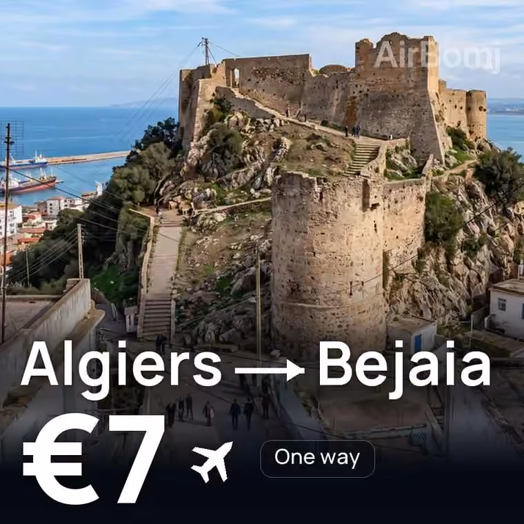 Algiers → Bejaia for €7
