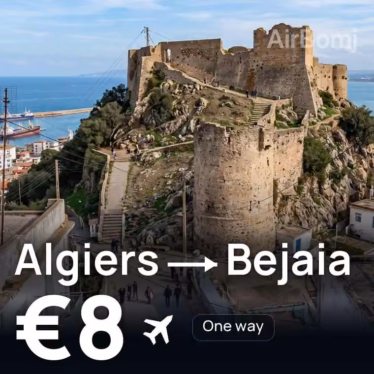 Algiers → Bejaia for €8