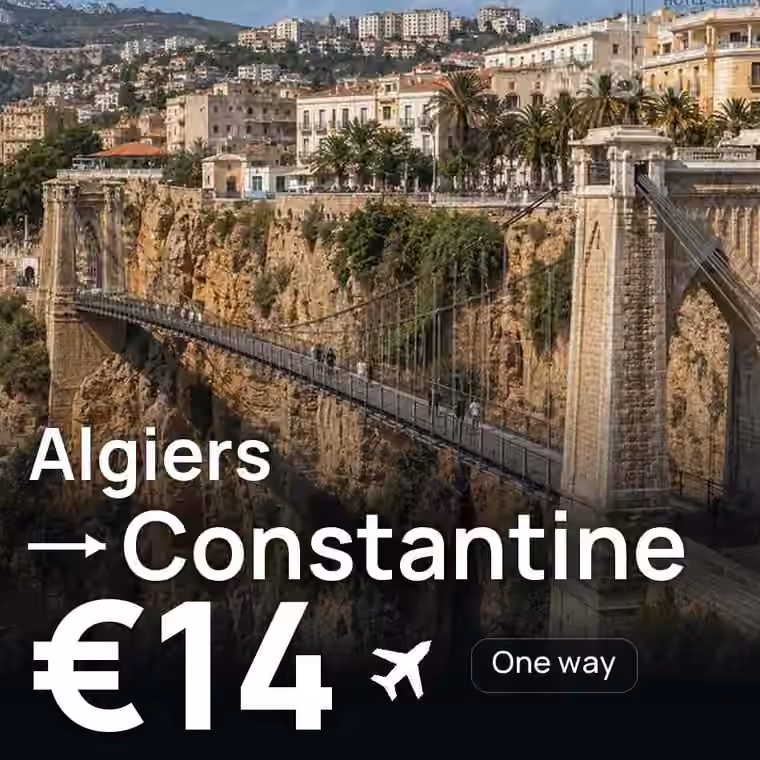 Algiers → Constantine for €14