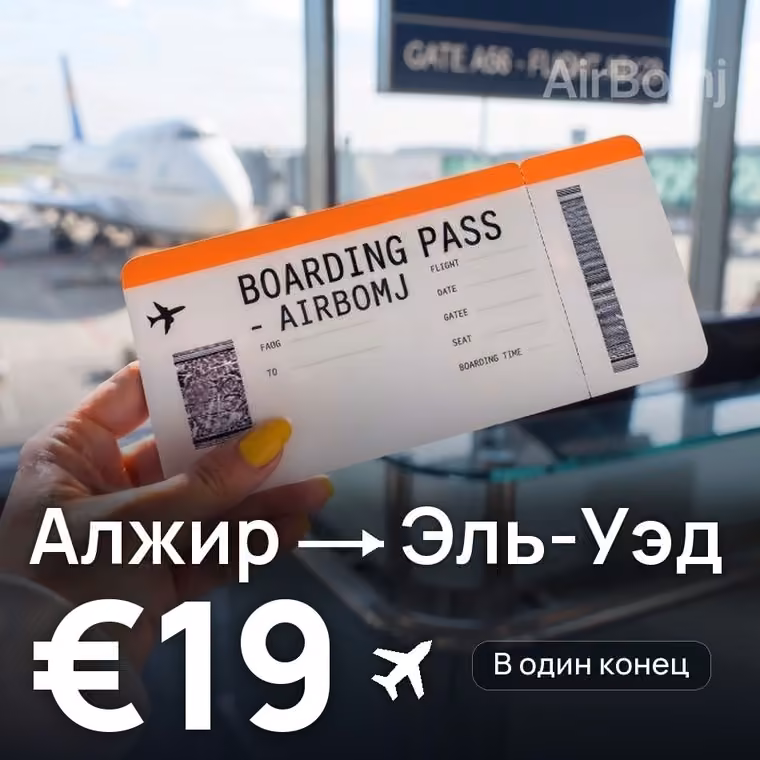 Алжир → Эль-Уэд за €19