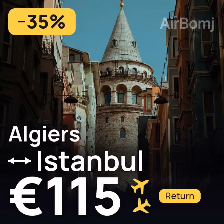 Algiers → Istanbul for €115