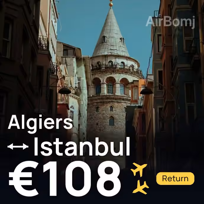 Algiers → Istanbul for €108