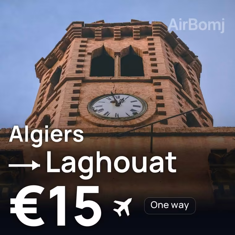 Algiers → Laghouat for €15