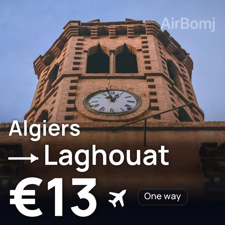 Algiers → Laghouat for €13