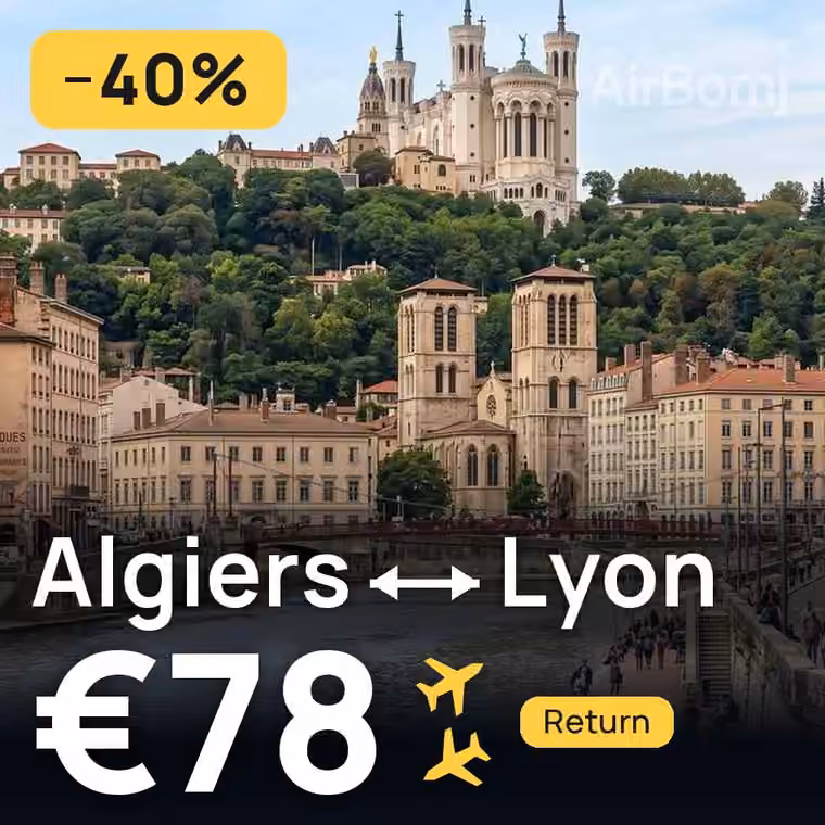 Algiers → Lyon for €78