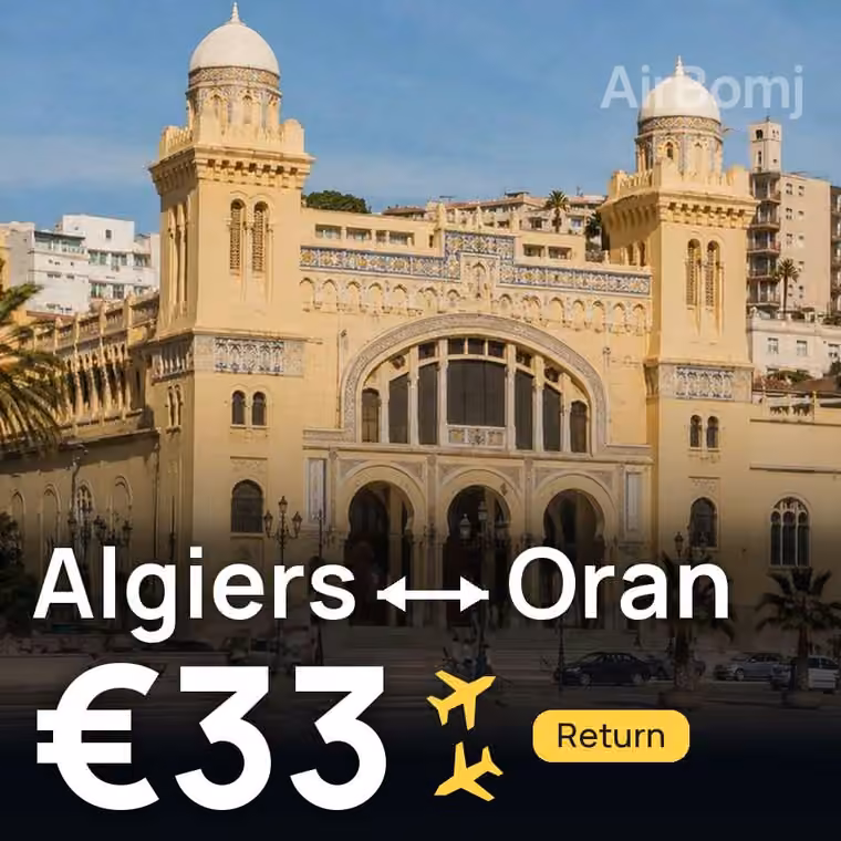 Algiers → Oran for €33