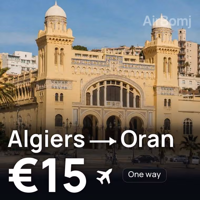 Algiers → Oran for €15
