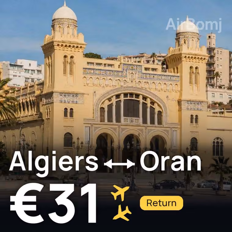 Algiers → Oran for €31
