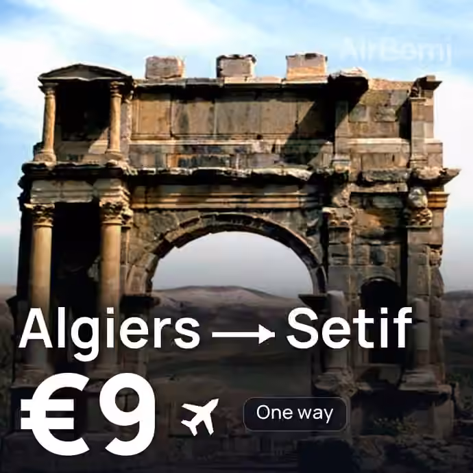 Algiers → Setif for €9