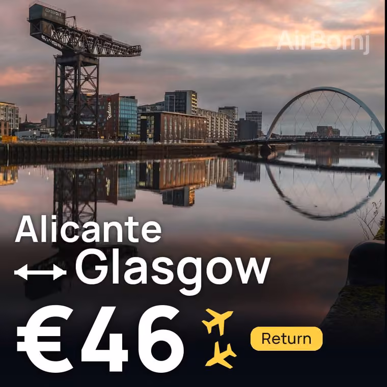 Alicante → Glasgow for €46