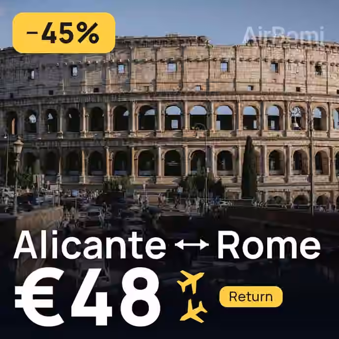 Alicante → Rome for €48