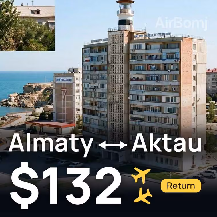 Almaty → Aktau for $132