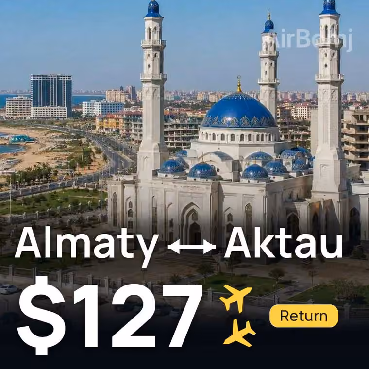 Almaty → Aktau for $127