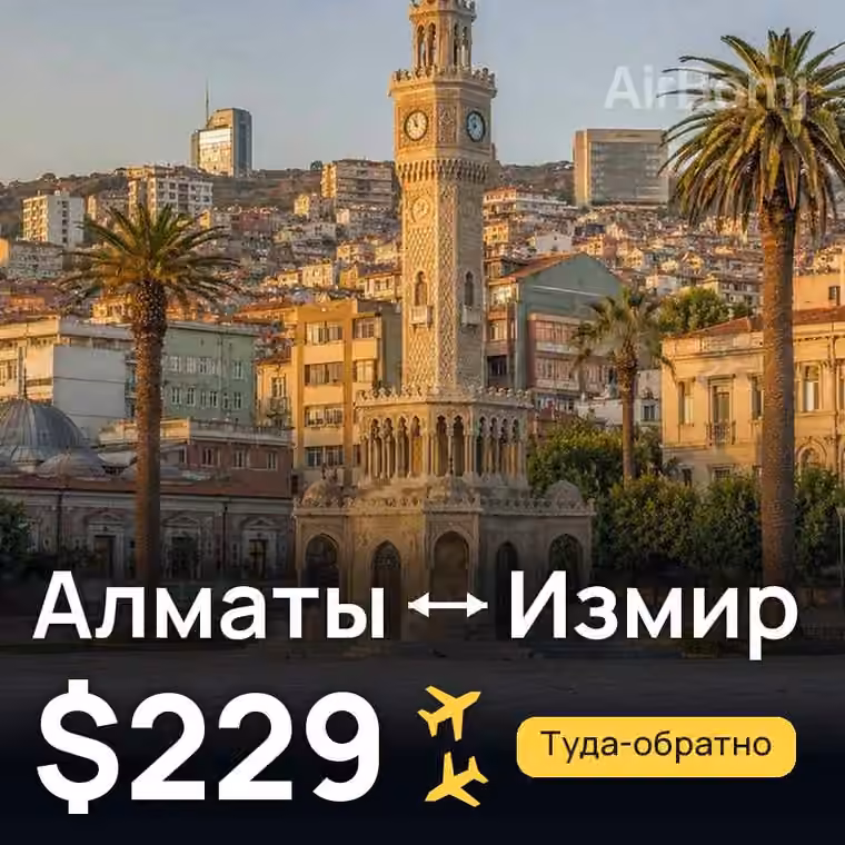 Алматы → Измир за $230