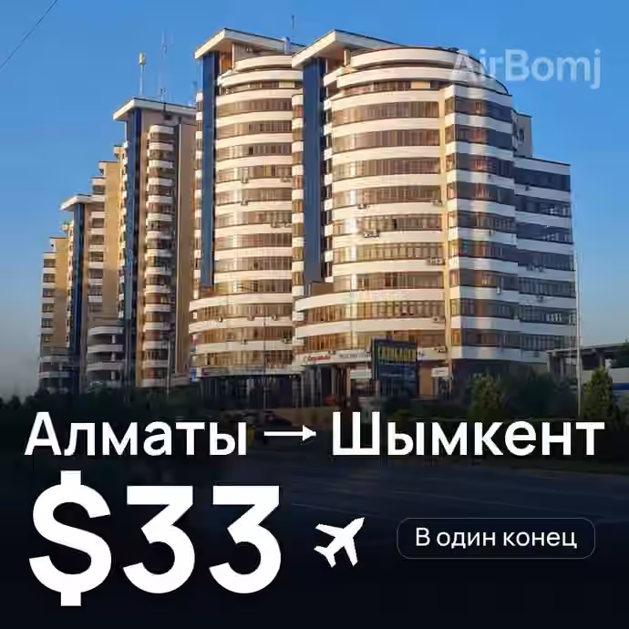 Алматы → Шымкент за $33