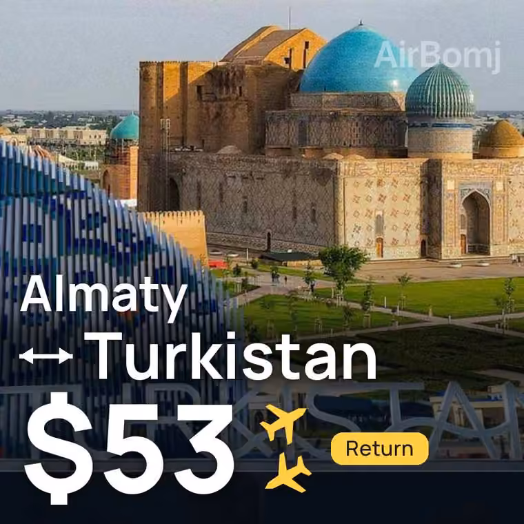 Almaty → Turkistan for $53