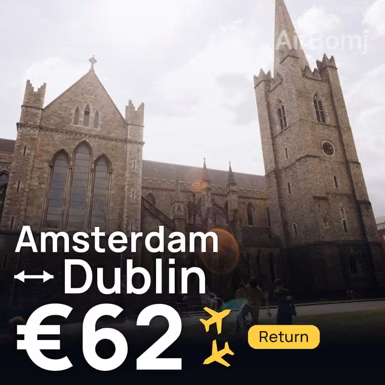 Amsterdam → Dublin for €62