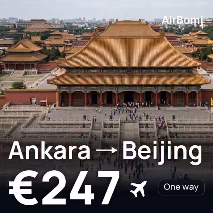 Ankara → Beijing for €247
