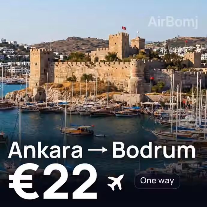 Ankara → Bodrum for €22