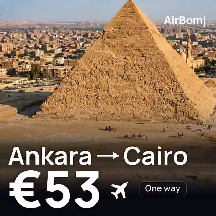 Ankara → Cairo for €53