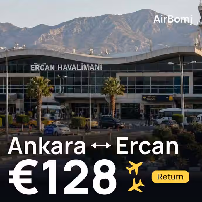 Ankara → Ercan for €128