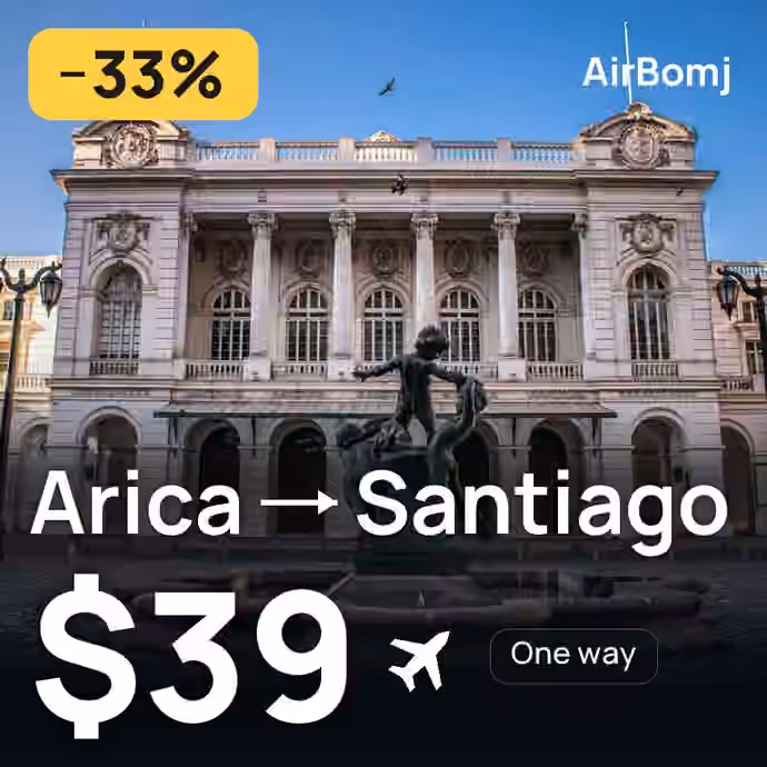 Arica → Santiago for $39