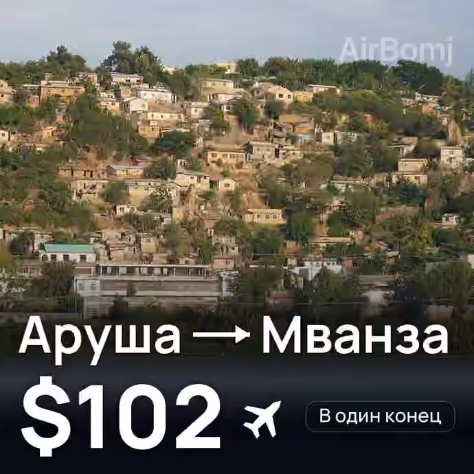 Аруша → Мванза за $102