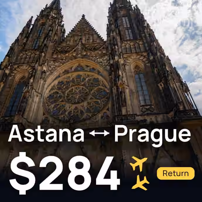 Astana → Prague for $284