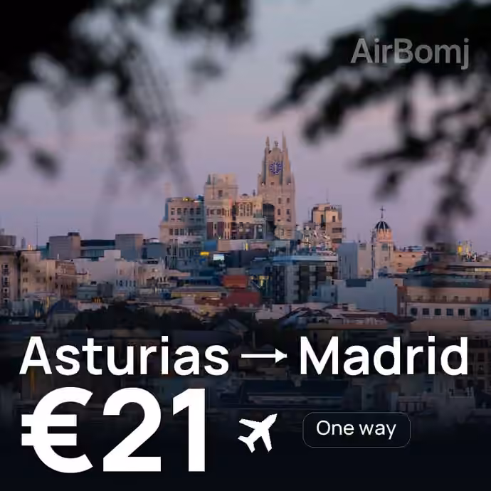 Asturias → Madrid for €21