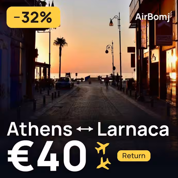 Athens → Larnaca for €40