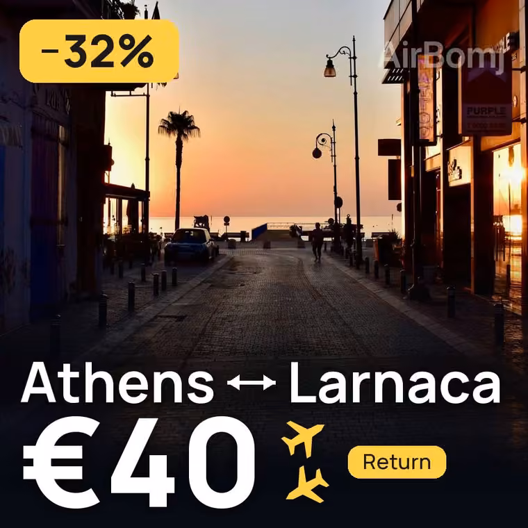 Athens → Larnaca for €40