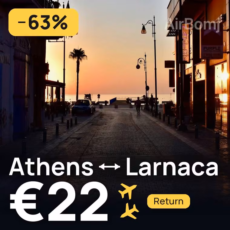 Athens → Larnaca for €22