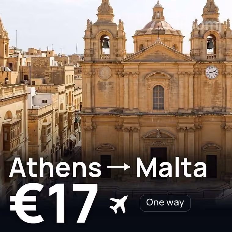 Athens → Malta for €17