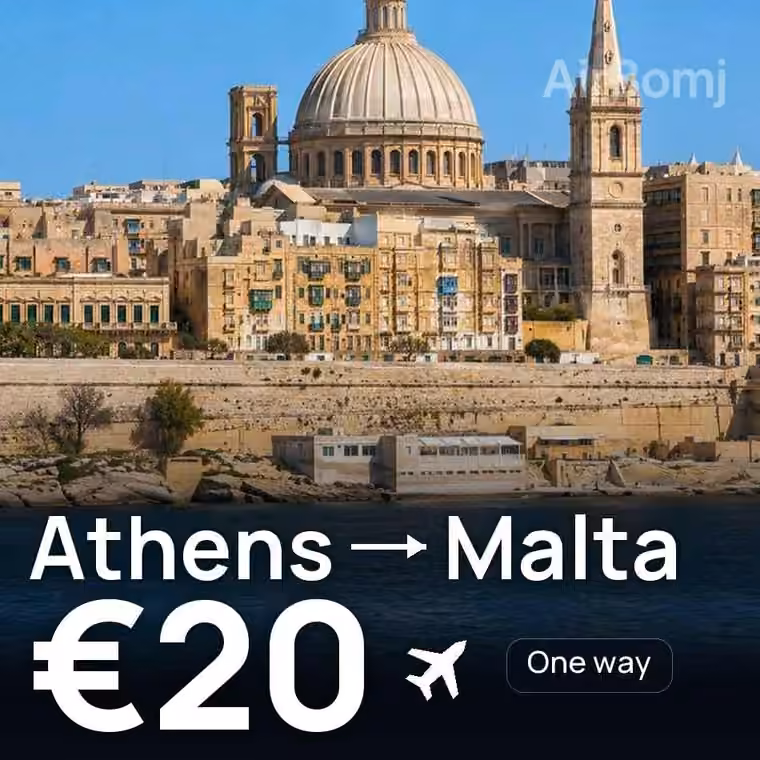 Athens → Malta for €20