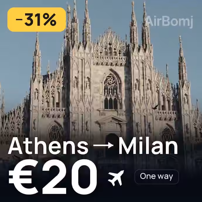 Athens → Milan for €20