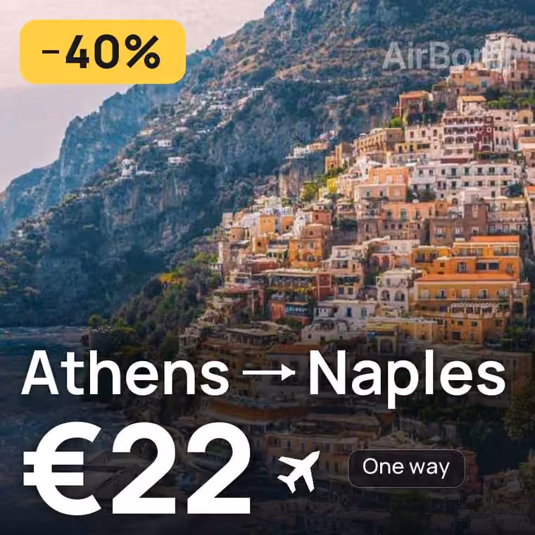 Athens → Naples for €22