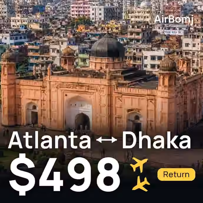 Atlanta → Dhaka for $498