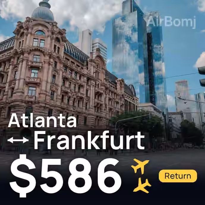 Atlanta → Frankfurt for $586