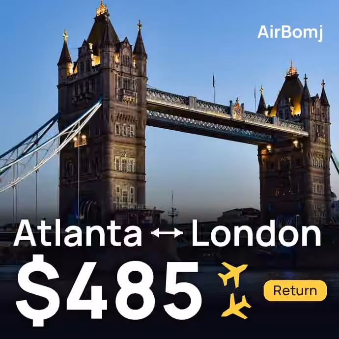 Atlanta → London for $485