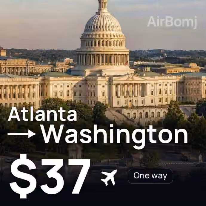 Atlanta → Washington for $37