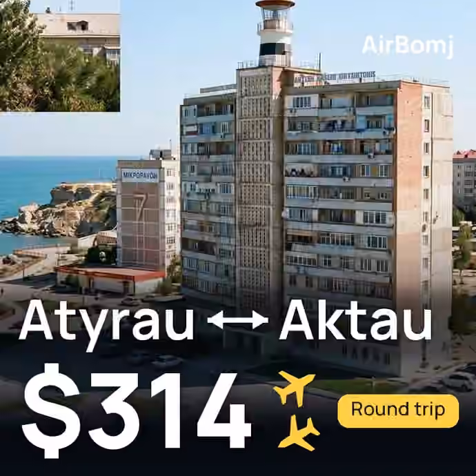 Atyrau → Aktau for €276