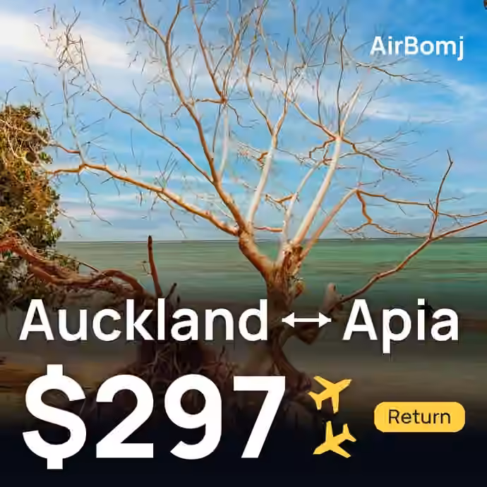 Auckland → Apia for $297