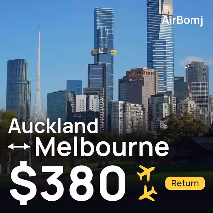 Auckland → Melbourne for $380
