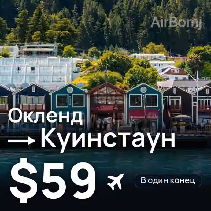Окленд → Куинстаун за $59