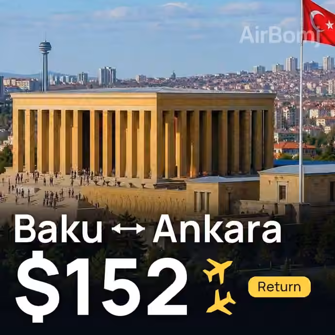 Baku → Ankara for $152